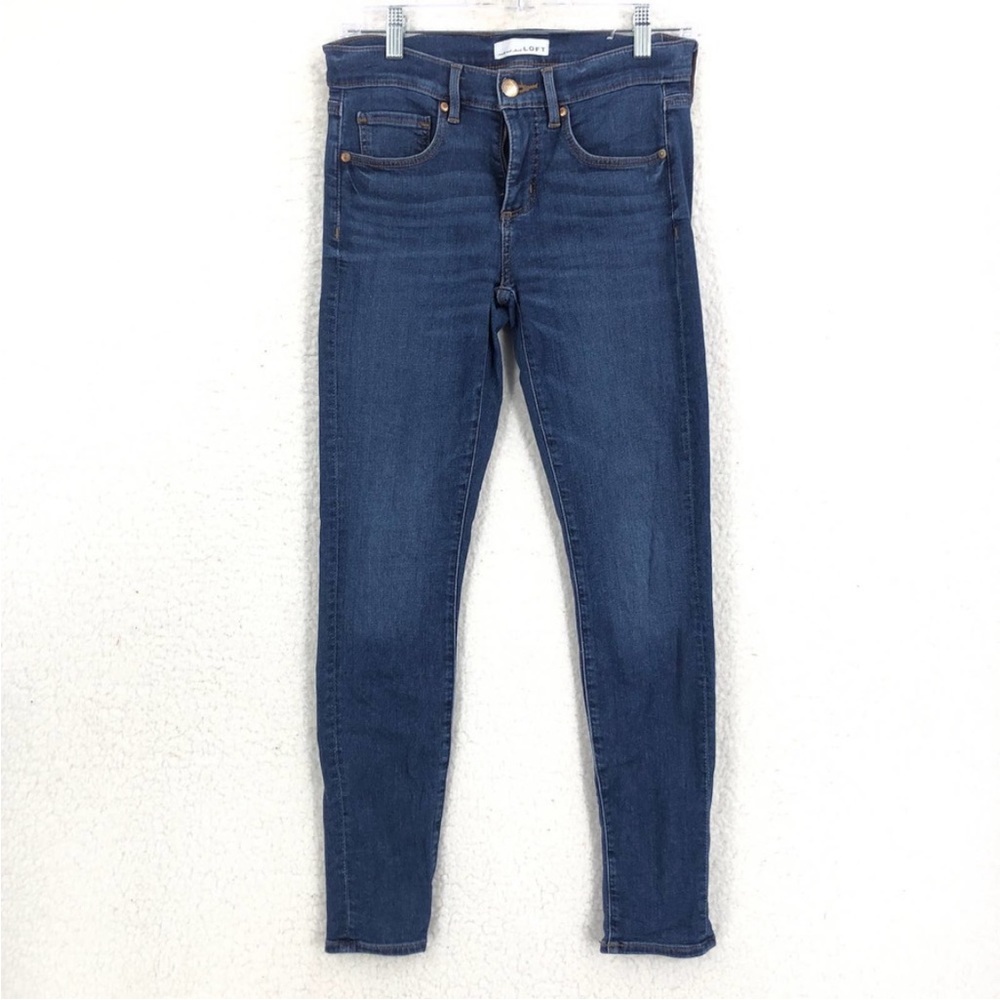 LOFT dark crop jeans - Picture 2 of 7